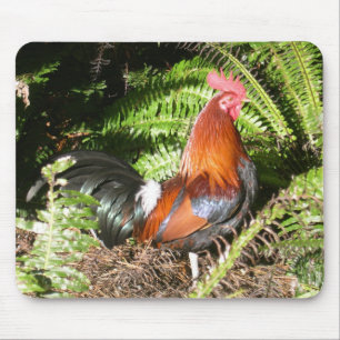 Rooster - Red Oerwoud Fowl Muismat