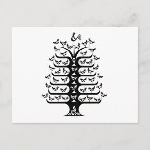 Rooster regelt de rust briefkaart