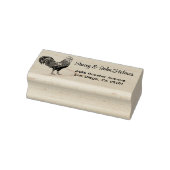 Rooster Return Address Stamp Rubberstempel (Stempel)