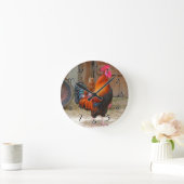 Rooster Rhode Island Ronde Klok (Huis)