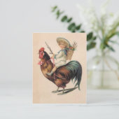  Rooster Ride Briefkaart (Staand voorkant)