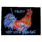 Rooster Rouge Aquarelle Mans Nom Cadeau Cadeau Sac (Dos)