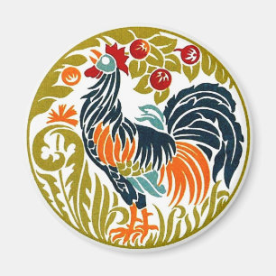 Rooster Round Magnet Magneet