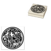 Rooster Rubber Stamp Rubberstempel (Gestempeld)