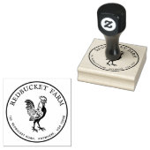 Rooster Rubber Stempel (Gestempeld)