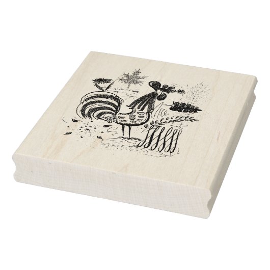  Rooster Rubberstempel (Stempel)