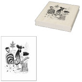  Rooster Rubberstempel (Gestempeld)