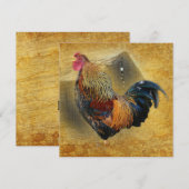 Rooster Rustic Barn Bedankkaart (Voorkant / Achterkant)