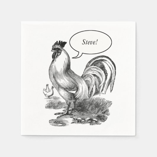  rooster servet (Voorkant)