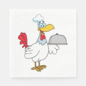 Rooster Serving Food Servet (Voorkant)