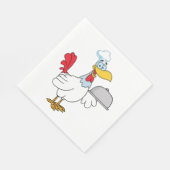 Rooster Serving Food Servet (Hoek)