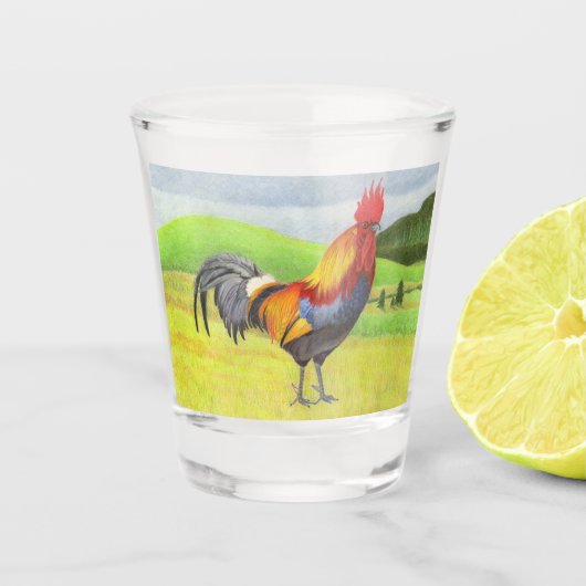 Rooster Shot Glas (Voorkant)