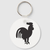 Rooster Silhouette Sleutelhanger (Voorkant)