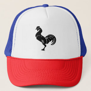 Rooster silhouette trucker pet