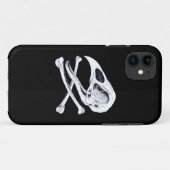 Rooster Skull en Crossbones Case-Mate iPhone Case (Achterkant (horizontaal))