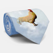 ROOSTER SKY CLOUDS FOTO-STROPDAS STROPDAS (Opgerold)