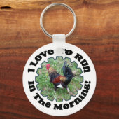 Rooster-Sleutelhanger uitvoeren Sleutelhanger (Voorkant)