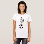 Rooster Soccer player Soccer T-shirt (Voorkant volledig)