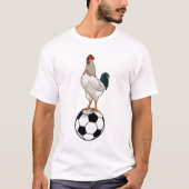 Rooster Soccer player Soccer T-shirt (Voorkant)