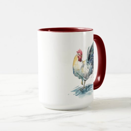 Rooster Splash - Waterverf Mok