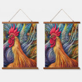 Rooster Splendor - Ongeëvenaarde Majesteit Hangend Wandkleed (Dubbel)