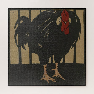 Rooster - Square Animals Illustratie Legpuzzel