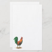 Rooster Stationery Briefpapier (Voorkant / Achterkant)