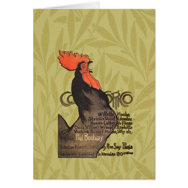 Rooster Steinlen Cocorico (Devant)