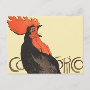 Rooster Steinlen Cocorico French Art Briefkaart