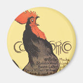 Rooster Steinlen Cocorico French Art Magneet (Voorkant)