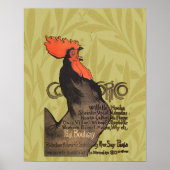 Rooster Steinlen Cocorico French Art Poster (Voorkant)