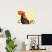 Rooster Steinlen Cocorico French Art Poster (Thuiskantoor)