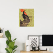 Rooster Steinlen Cocorico French Art Poster (Thuiskantoor)