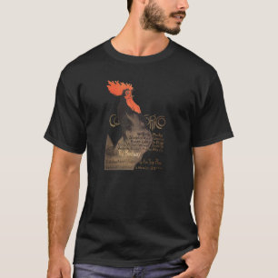 Rooster Steinlen Cocorico French Art T-shirt