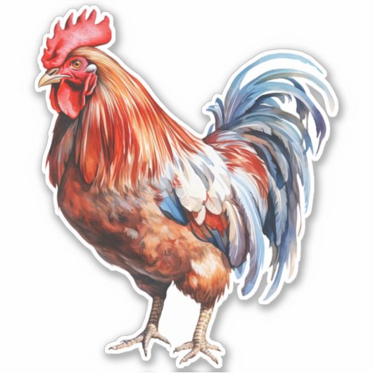 Rooster Sticker (Voorkant)