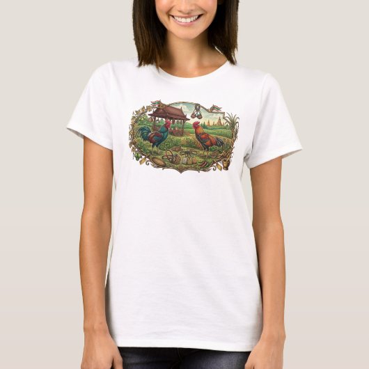 rooster t-shirt (Voorkant)
