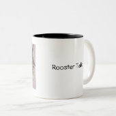 Rooster Talk Tweekleurige Koffiemok (Voorkant rechts)