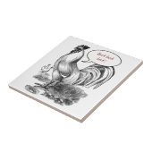  rooster tegeltje (Zijkant)
