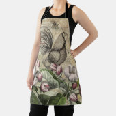 Rooster Tuin Bloem Vlinder Kunst Schort (Insitu)