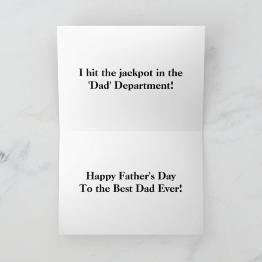 Rooster-Vaderdag Kaart (Binnen)