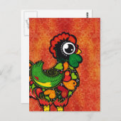 Rooster van Barcelona -  achtergrond Briefkaart (Voorkant / Achterkant)