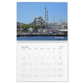 Rooster van de muur van Istanbul Mosques Kalender (Jan 2027)