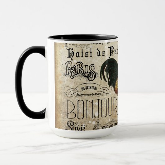 Rooster van de ontkoppeling van Parijs Mok (Links)