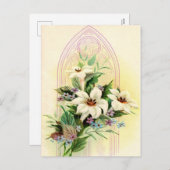  rooster van de paaskerk feestdagenkaart (Voorkant / Achterkant)