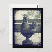  rooster van glas briefkaart (Voorkant / Achterkant)
