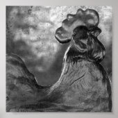 Rooster van glas poster (Voorkant)