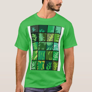 Rooster van groen t-shirt