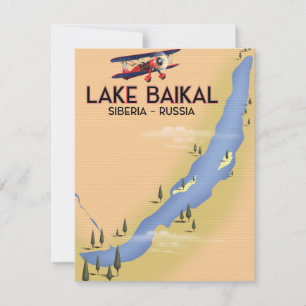 Rooster van het Baikal Siberia-Russische reisposte