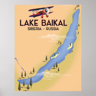 Rooster van het Baikal-Siberië Russisch Poster