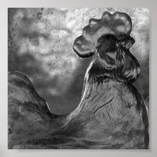  rooster van het Poster van glas